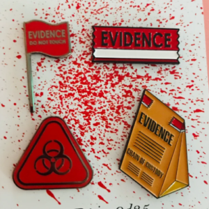 Biological Evidence Pin Set of 4