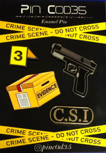 Crime Scene Enamel Pin Set 3