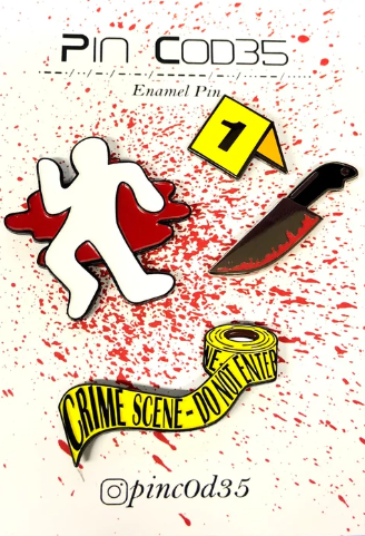 Crime Scene Enamel Pin Set 1