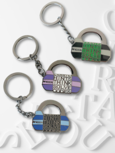 Five Letter Word Padlock Keyring