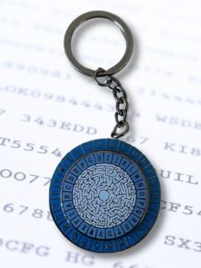 Spinning Decipher Wheel Keyring