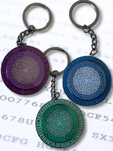 Spinning Decipher Wheel Keyring