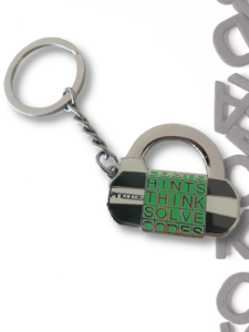 Five Letter Word Padlock Keyring