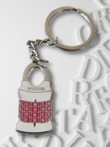 Four Letter Word Padlock Keyring