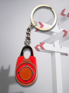 Directional Padlock Keyring