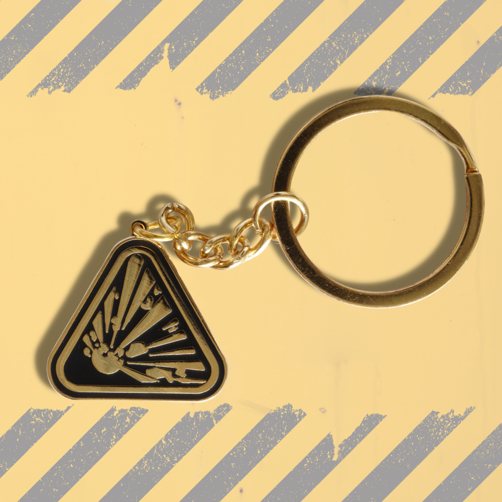 Hazard Symbol - Explosive Keyring