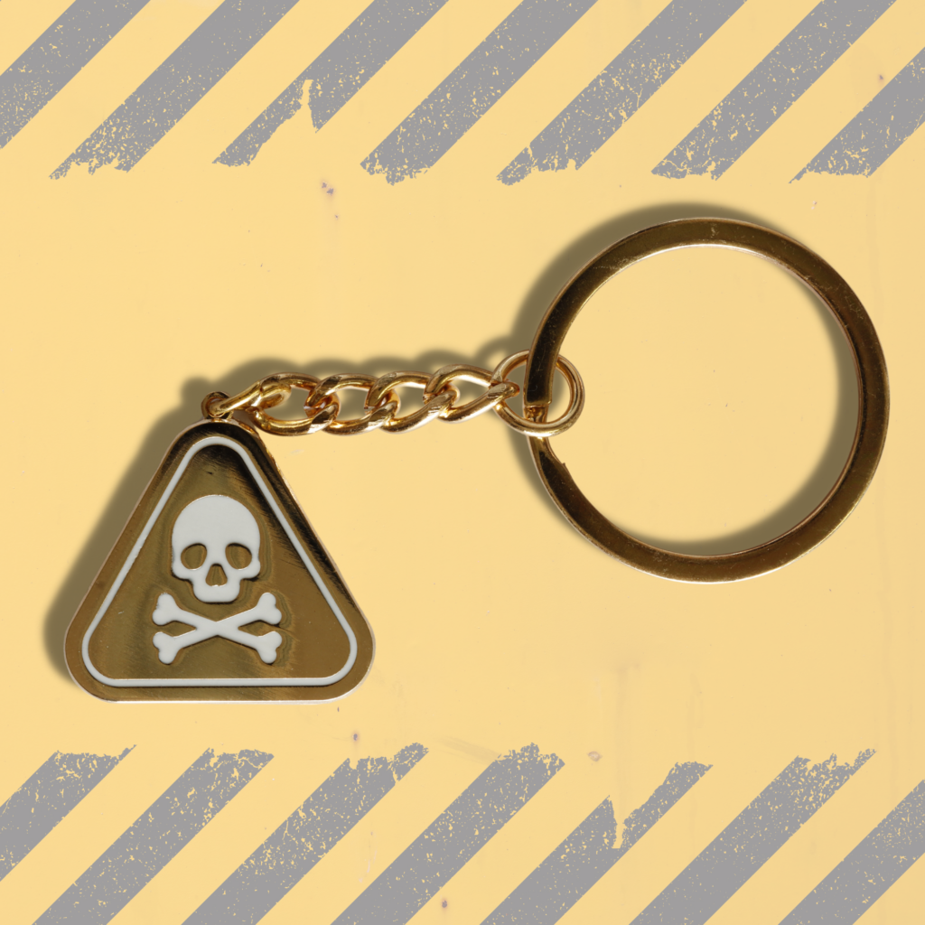 Hazard Symbol - Toxic Keyring