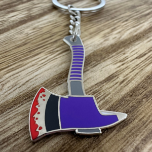 Axes with Blood Keyrings