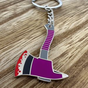 Axes with Blood Keyrings